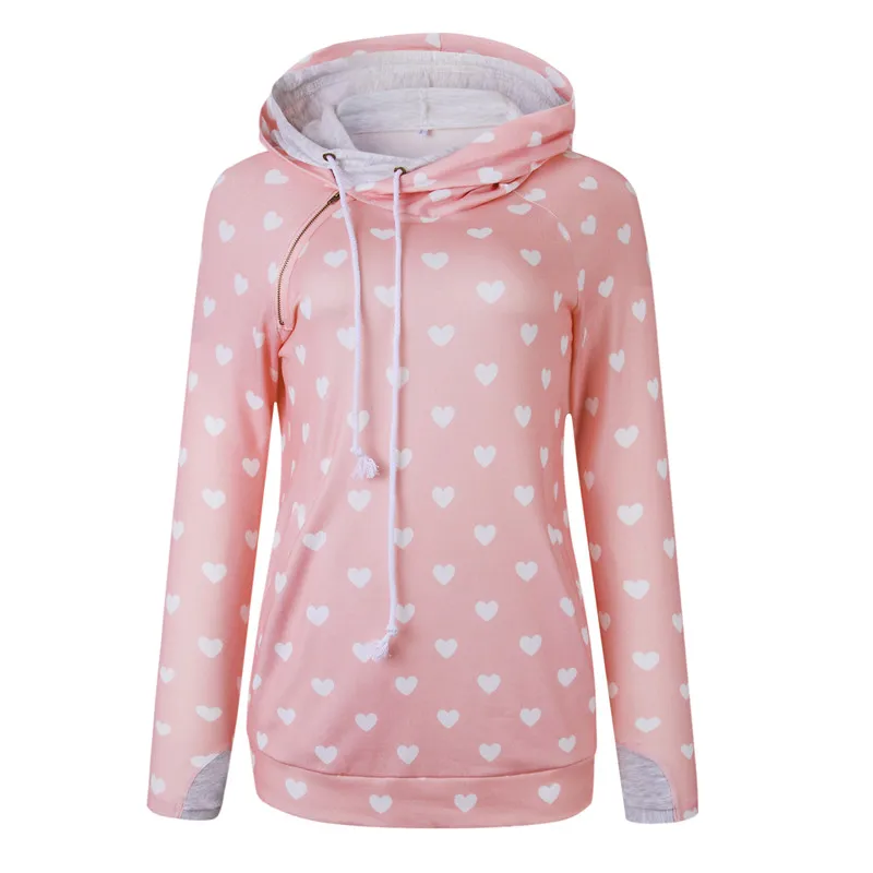 Женский джемпер на молнии сбоку розовый черный синий пуловер с капюшоном и