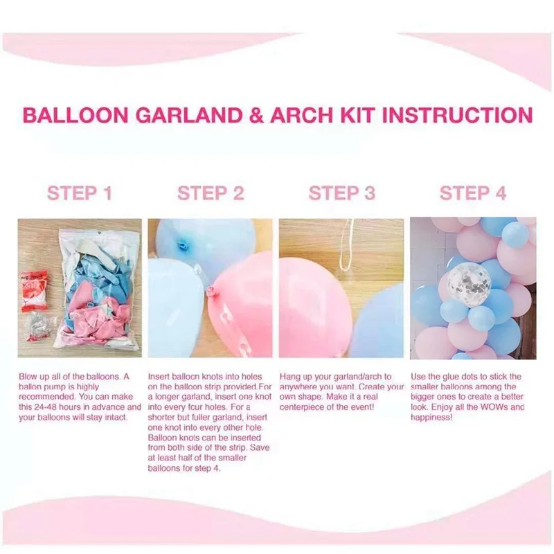 Металлическая гирлянда с воздушными шариками синими и серебряными макарунами