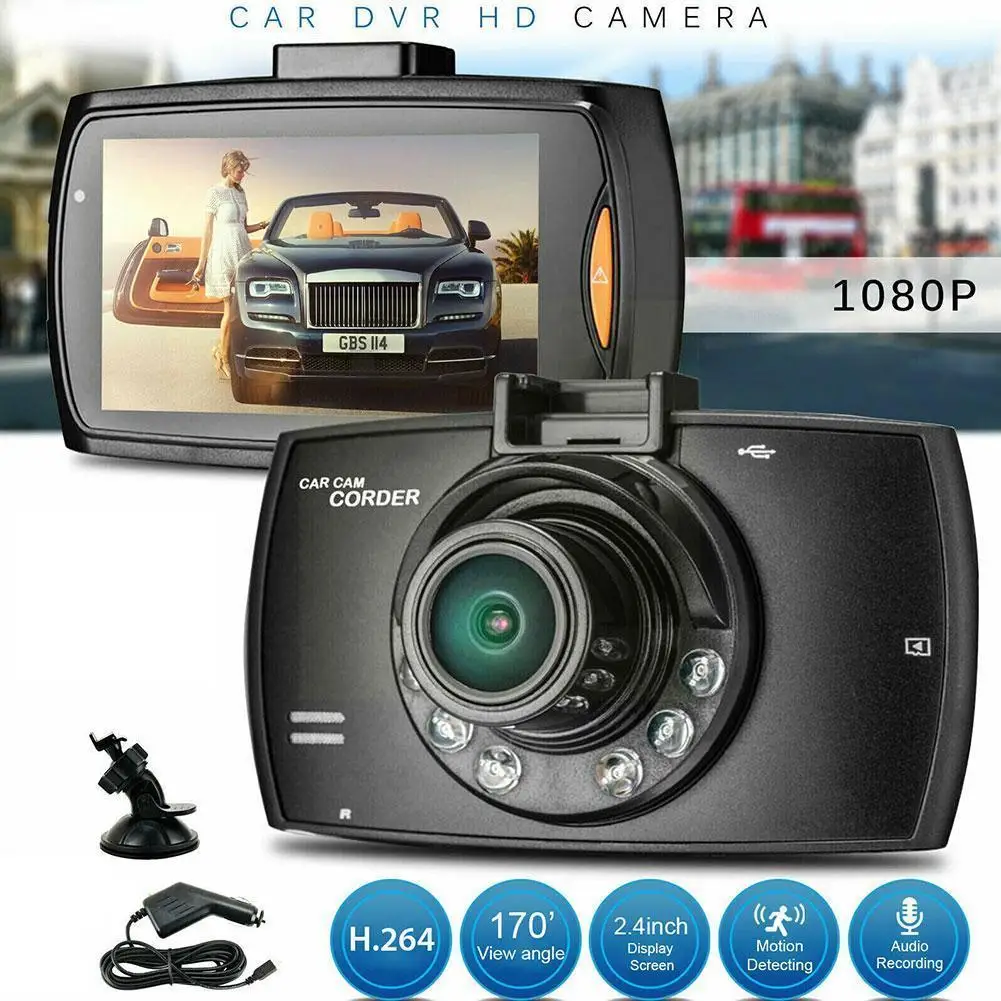 

Видеорегистратор автомобильный, HD 1080P, USB, TF, 2,4 дюйма