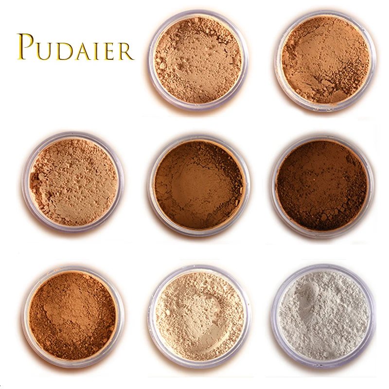 Макияж Pudaier рассыпчатая пудра для лица женщин темной кожи длительное отбеливание