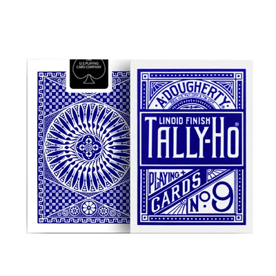 1 колода Tally-ho игральные карты регулярные кардистри вентиляторы колода всадник обратно волшебные карты реквизит для магических фокусов - Цвет: BLUE-CIRCLE