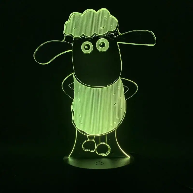 Красочная креативная светодиодная 3d ночник домашняя спальня прикроватная