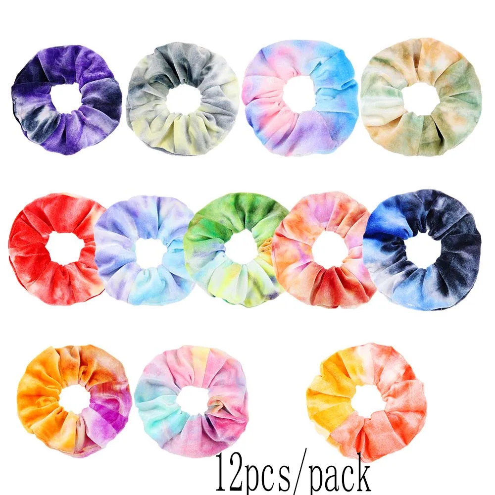 Бесплатная доставка 12 шт. цветные резинки для волос аксессуары женщин и девочек