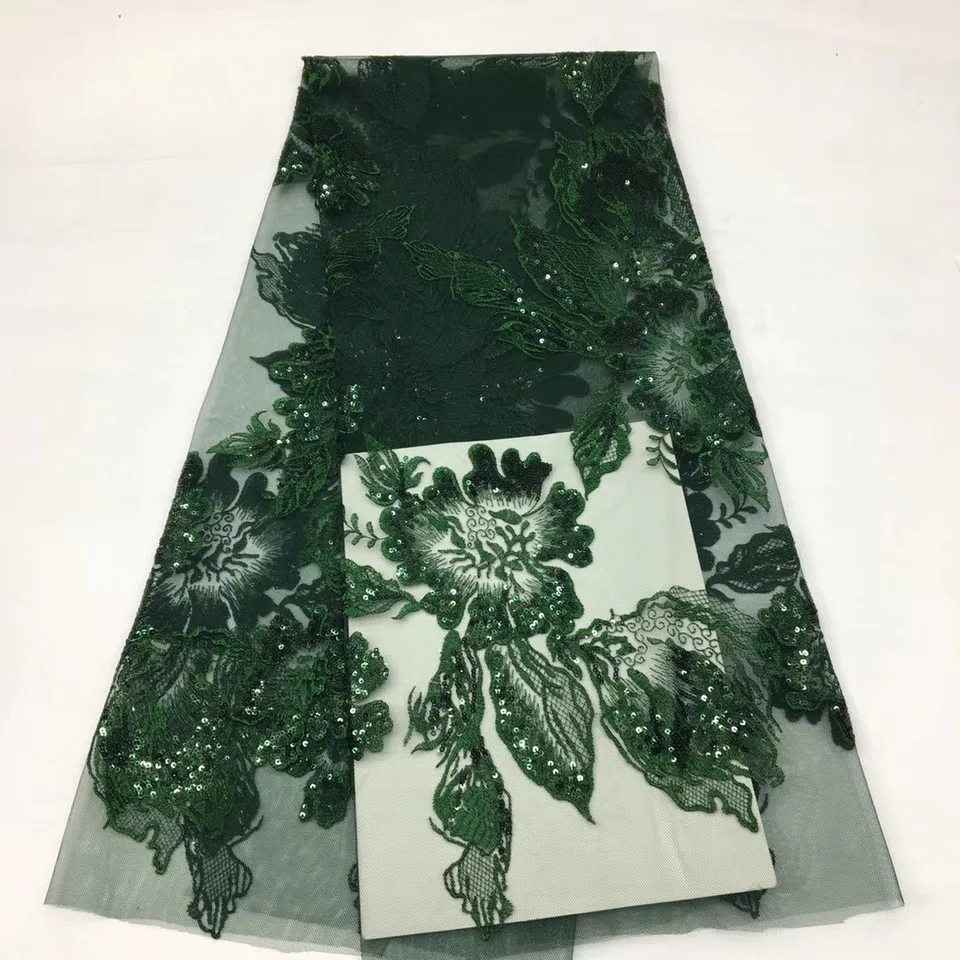 

African sequin lace fabric 2020 high-quality lace fabric Nigerian French tulle lace fabric for apparel fabric XX3888