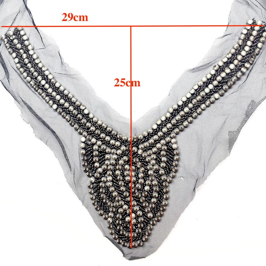 1 шт. хорошего качества Серебрянные бусы ручной работы с кружевом воротником