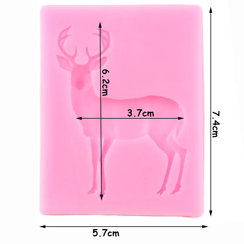 Силиконовая Форма Sugarcraft в виде оленя формы для помадки инструменты украшения
