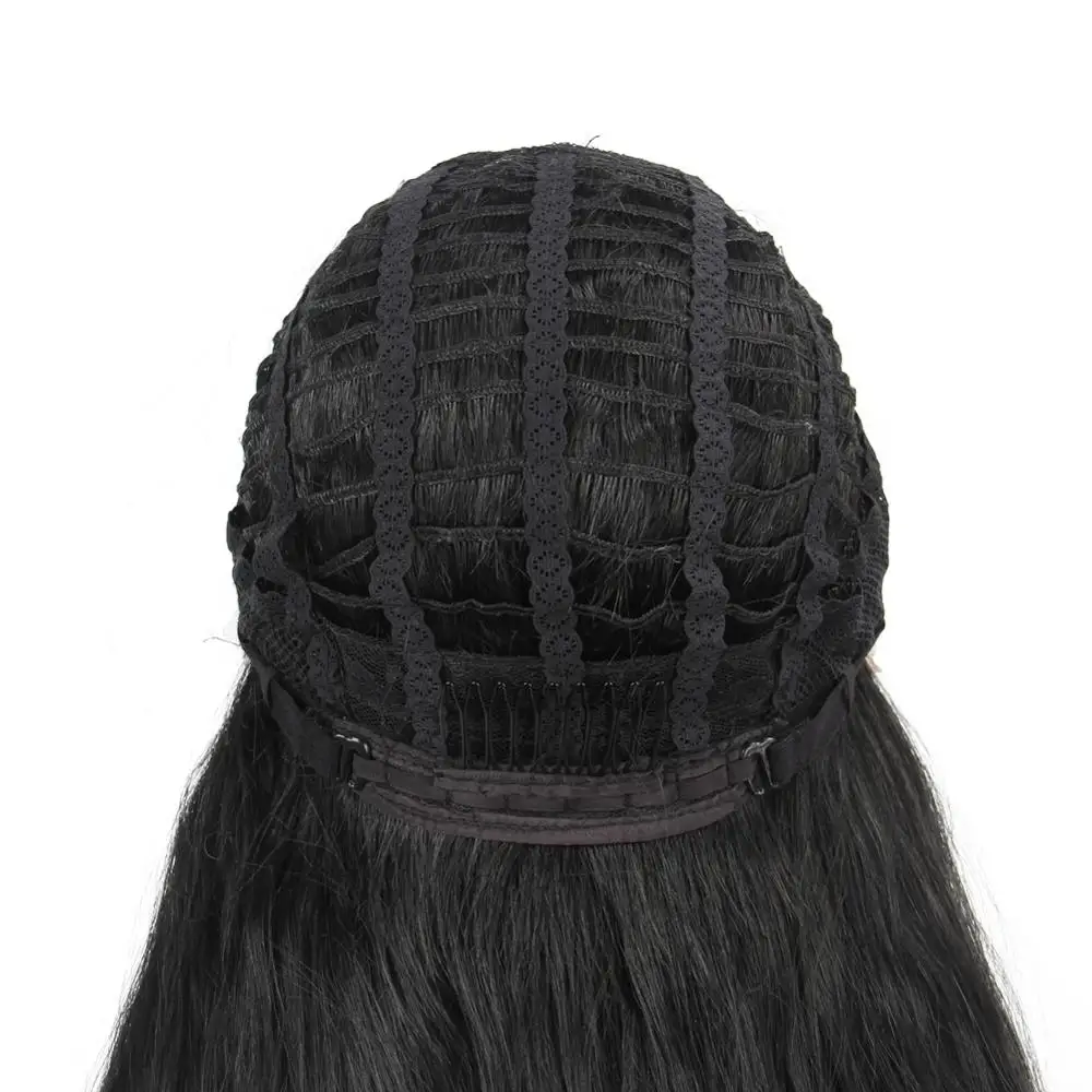 

SiNuo Long Wave Synthetic Wigs for Women 30inches Black Middle T Part Lace Cosplay Perruques Soft Nature Daily Wear Hair