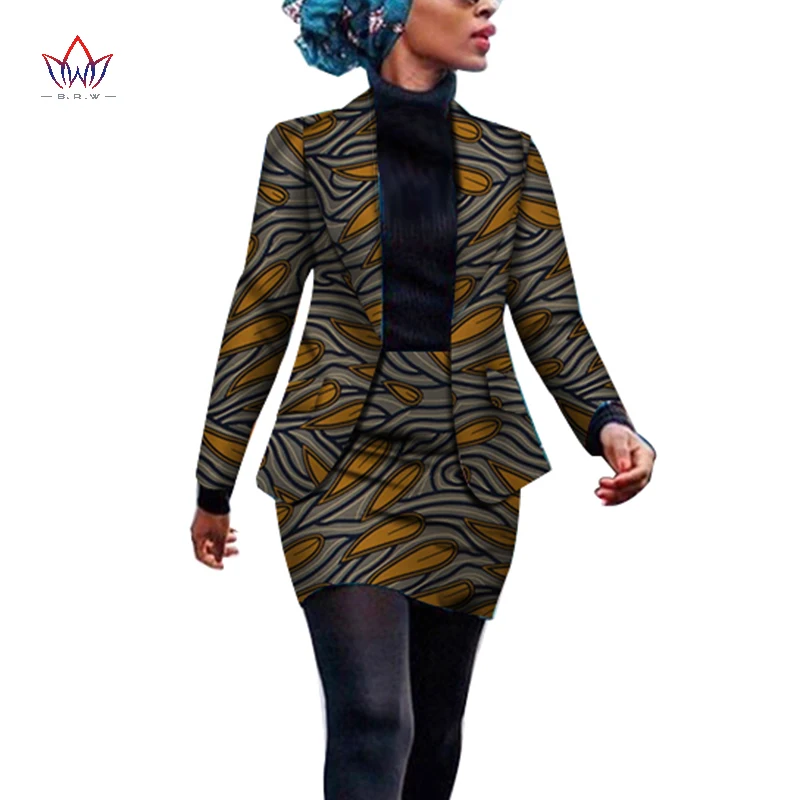 Африканский стиль Женская африканская одежда комплект из двух предметов платье