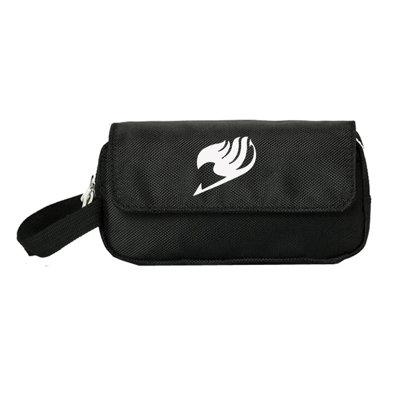 

anime Fairy Tail Pencill Case Women Cosmetic Cases Makeup Bag Child Girls student Double pencill Bag Handbag gift