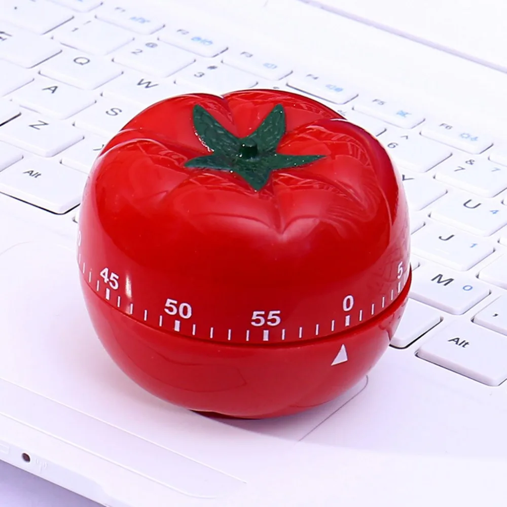 TOMATO Mechanical Kitchen Timer Game Count Down Counter Alarm Cooking Tool 60 minutes Temporizador hour meter Minuterie timer Q4 | Дом и сад