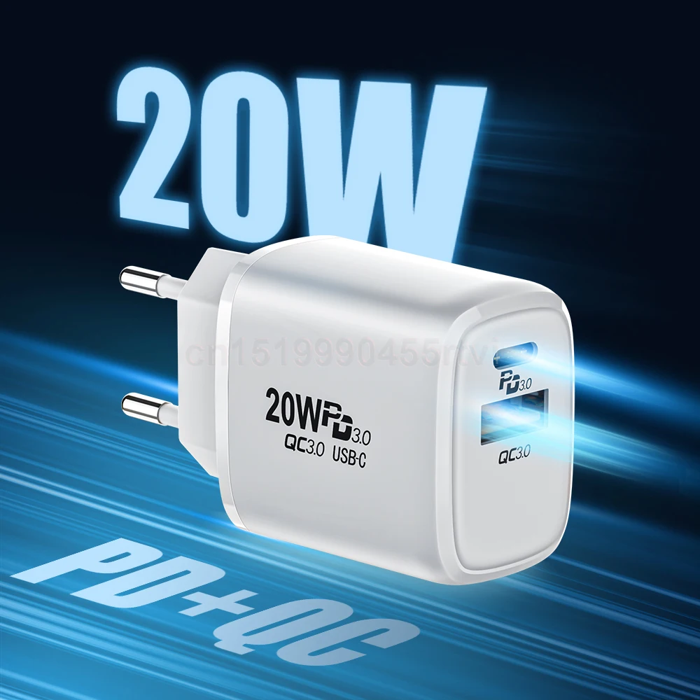 

PD 20W USB Type C Charger QC 3.0 PD 3.0 Fast Phone Charge For iPhone 12 11 X Xs Xr 6 7 8 AirPods iPad Huawei Xiaomi LG Samsung