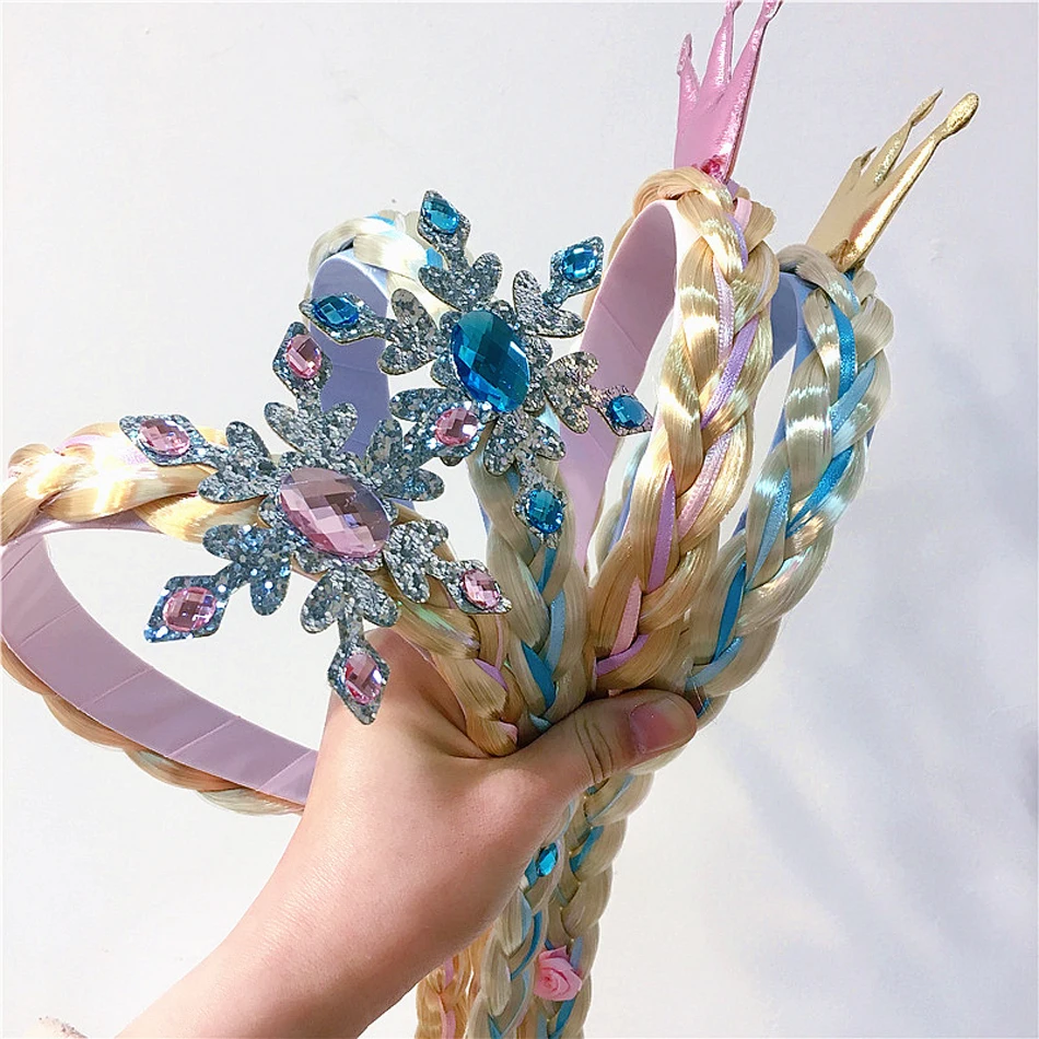 Детский Плетеный ободок в стиле Эльза для косплея | Мать и ребенок