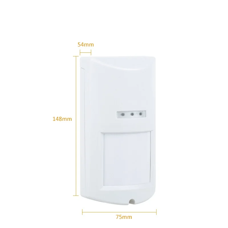 3 шт. 433 МГц/PT2262 Wireles Dual tech PIR + MW датчик движения IP65 водонепроницаемый детектор Pet