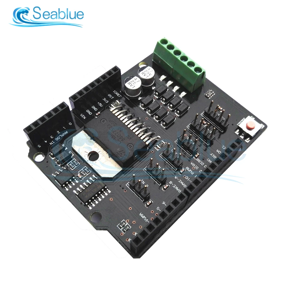 Плата расширения L298NH для Arduino R3 MEGA2560 двухканальный щит драйвера двигателя