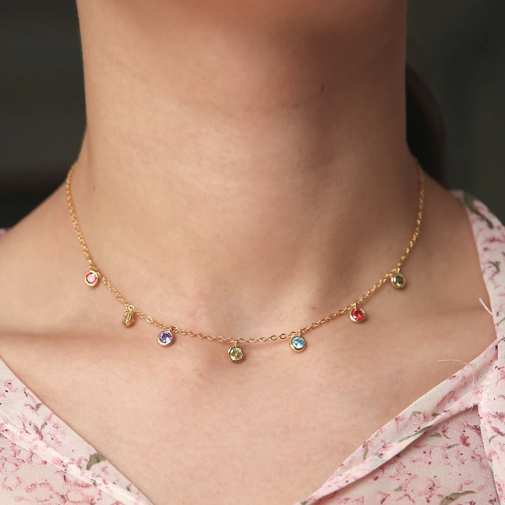 2020 новые стили нежные ювелирные изделия Цвет крошечные мини Фул Cz с