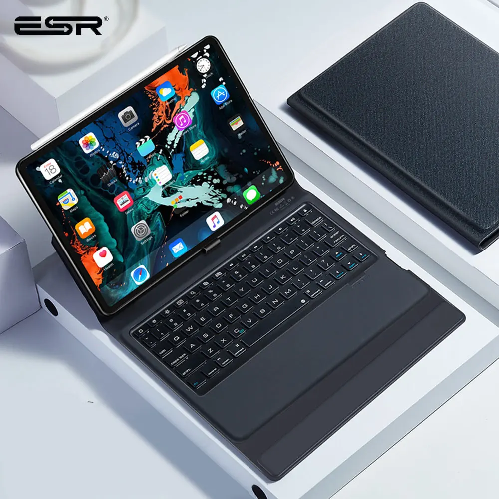 ESR Bluetooth чехол для беспроводной клавиатуры iPad 12 9 дюймов Pro '񟭓/2018/2017 умный флип