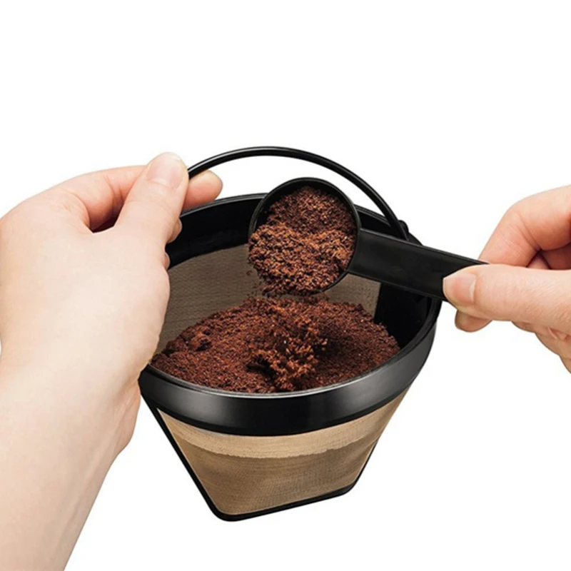 Моющийся фильтр для кофе в КОНУСНОМ стиле из нержавеющей стали многоразовый