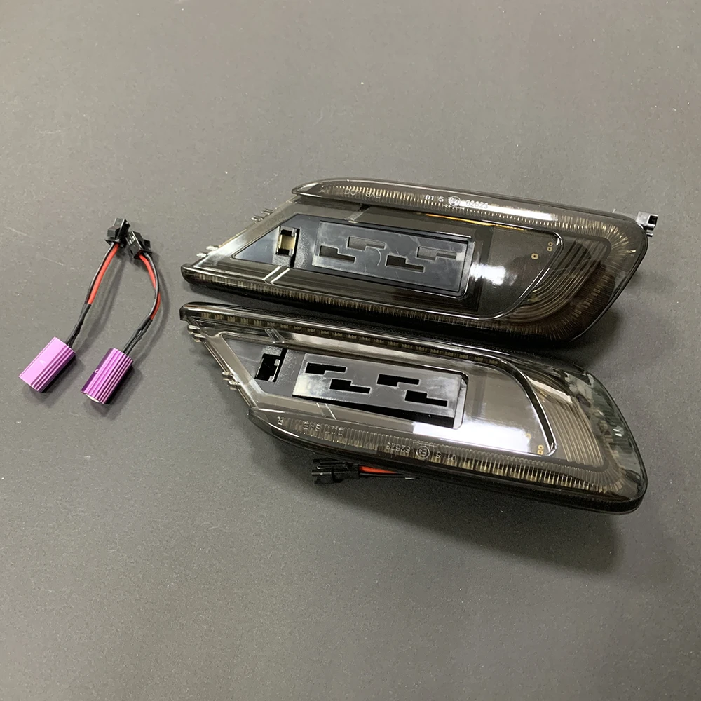 Сменная светодиодная боковая лампа Копченый черный чехол желтого цвета для Mini