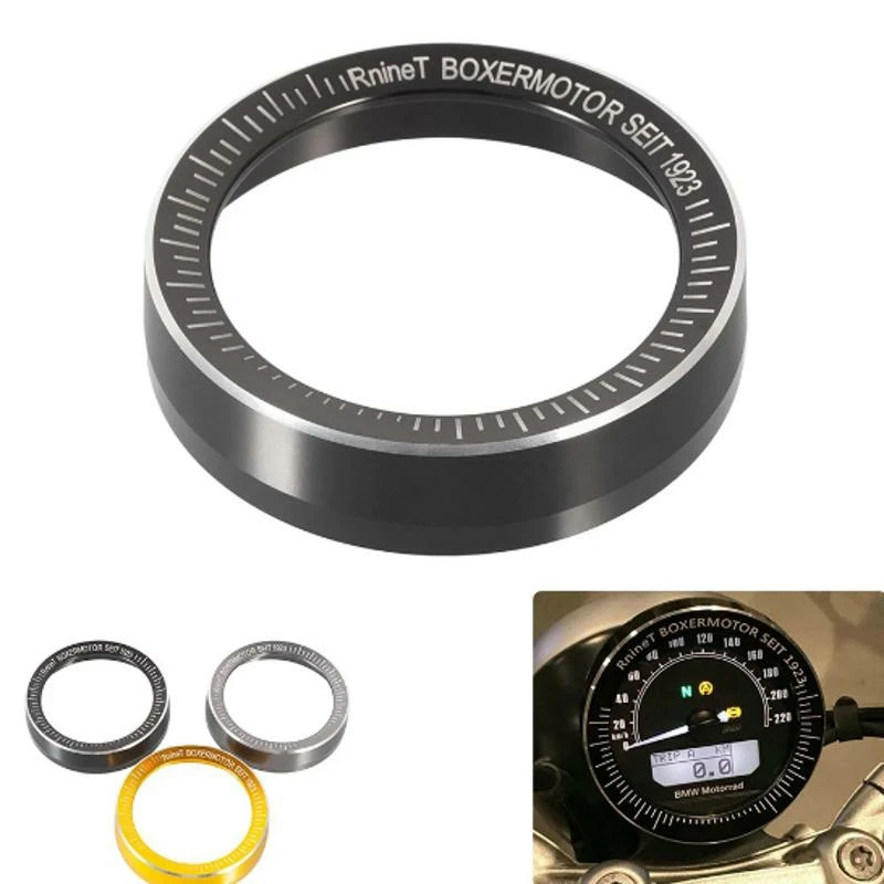 

CNC Aluminum Motorcycle Speedometer Bezel Gauge Ring Tachometer Trim Cover For BMW R Nine T R9T 2016-2019 2018 2017