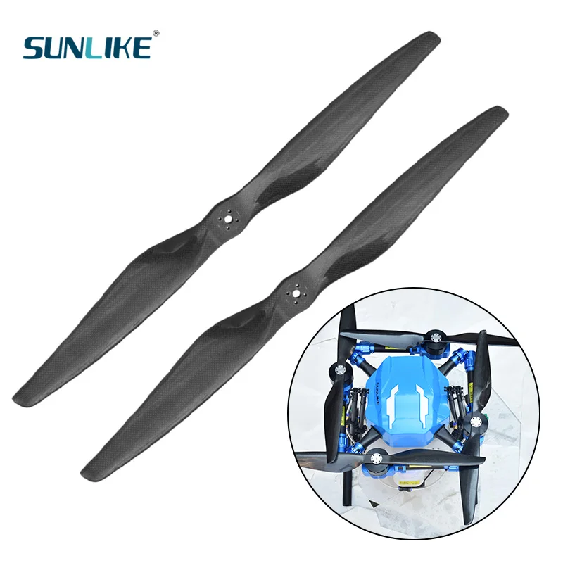 

A Pair Of Carbon Fiber Propellers 2655 2955 Carbon Fiber CW CCW Propellers Suitable For Agricultural Drones