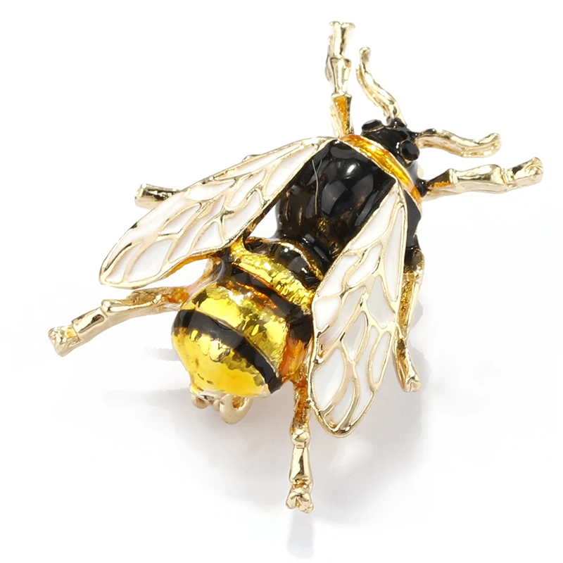 Эмалированная брошь ALLYES Детская Брошь в виде летучей пчелы