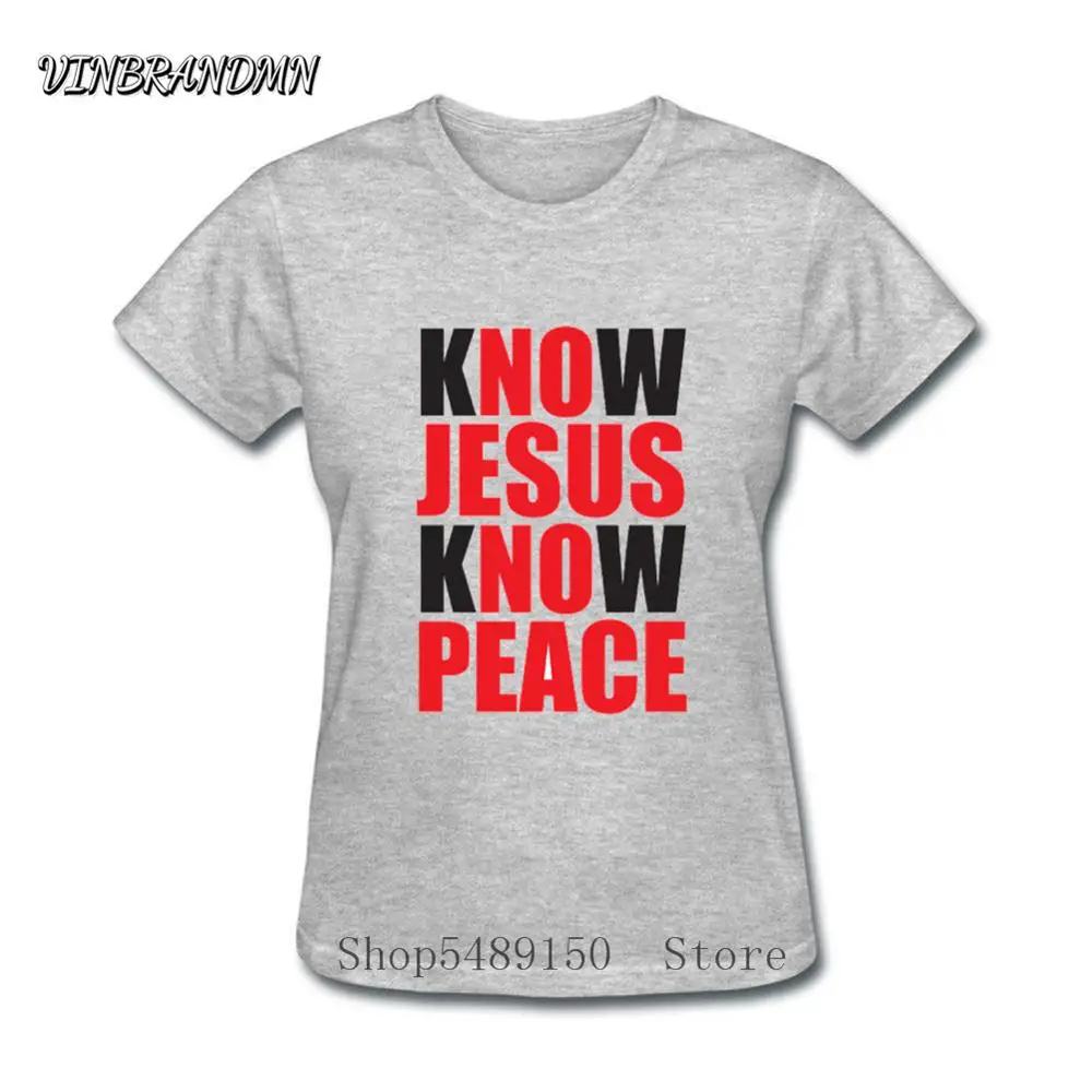 Женская футболка с надписью Christian Women Know Jesus Peace No новая брендовая Специальная