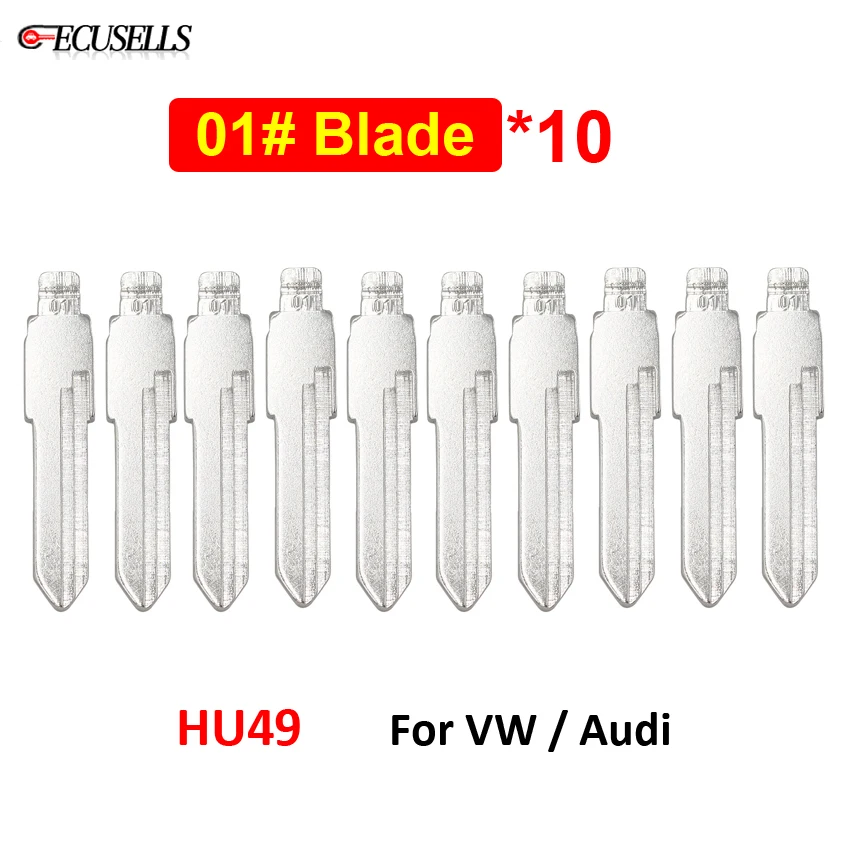 Новинка Автомобильный ключ № 01 10 шт./лот заготовка # HU49 с необработанным лезвием