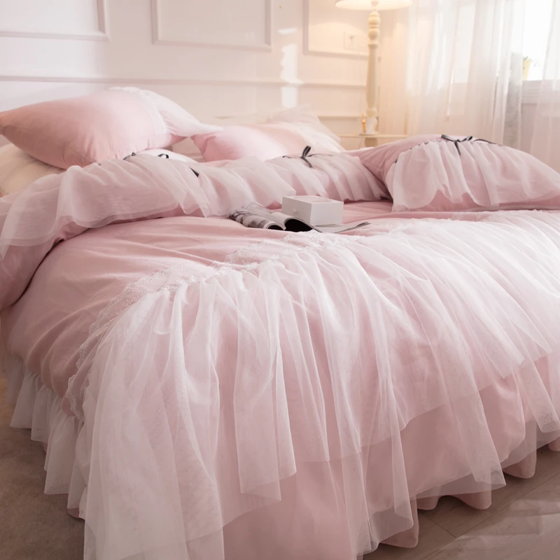 Семейный комплект постельного белья принцессы хлопок королева размер King