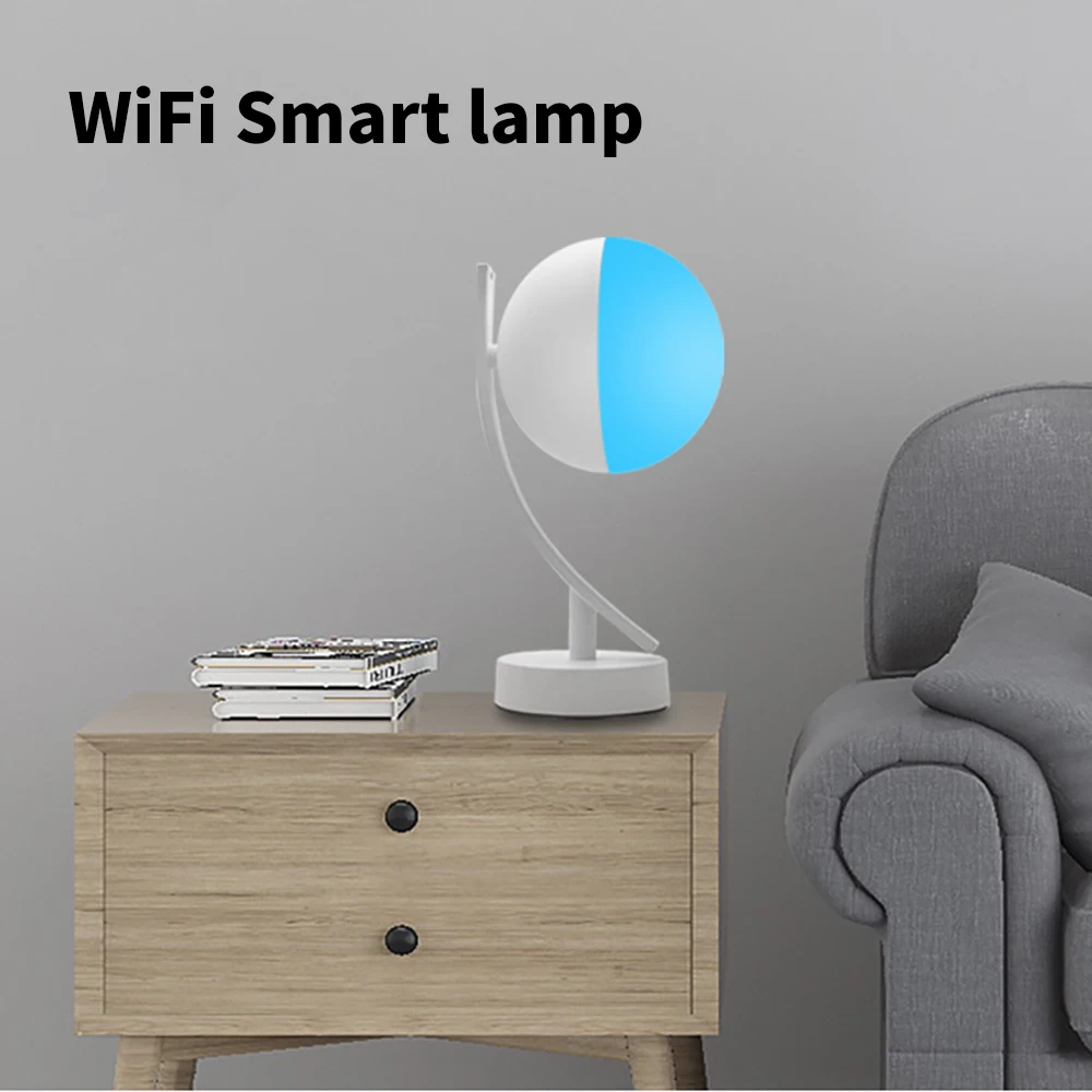 

New Smart Eye Protection Table Desk Lamp Intelligent Lights Bulb LED WIFI Control Smart Home RGB Lamp Bedside Lamp Smart Home