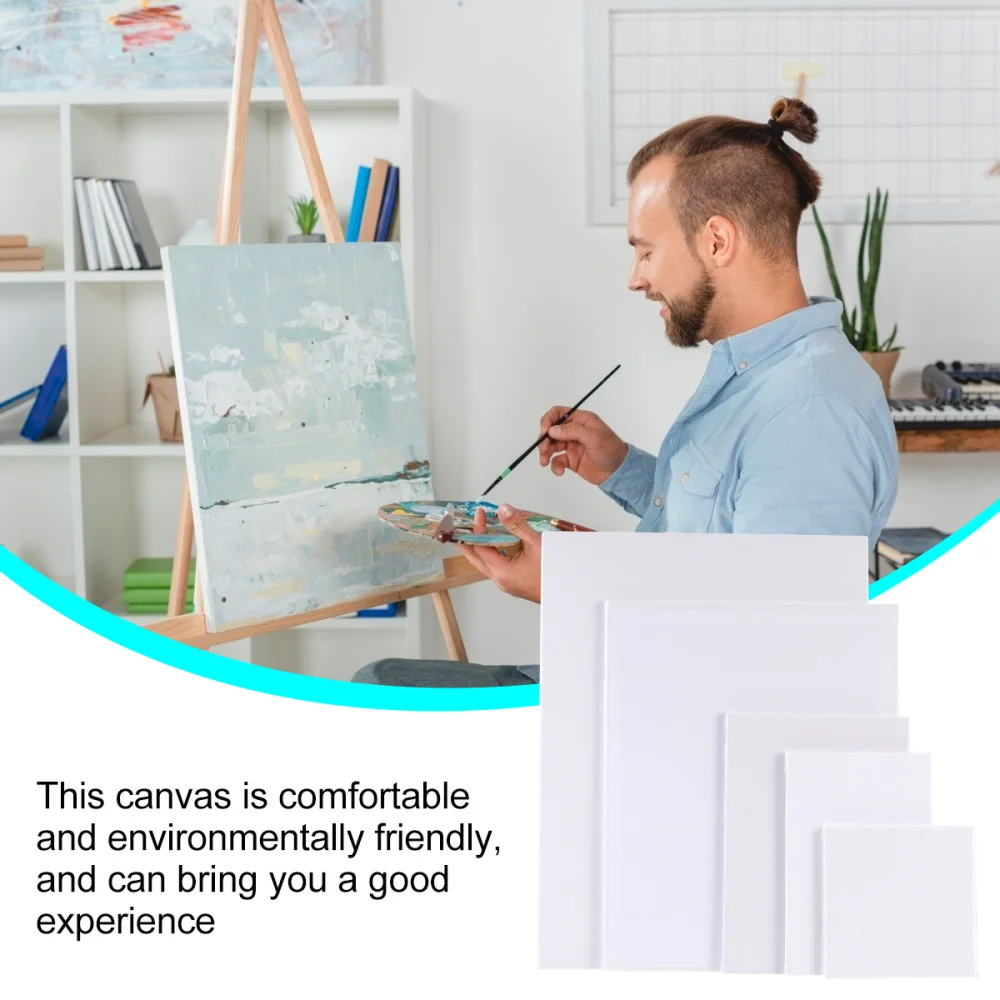 

10pcs Square Cotton Oil Painting Cotton Board Acrylic Painting Board Tool