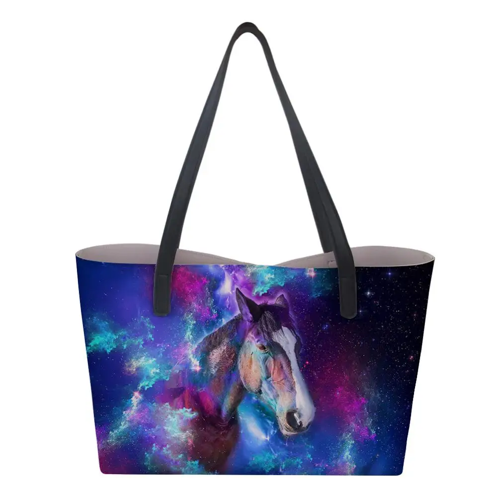 Женская модная сумка шоппер с животным узором на заказ маленьким кошельком