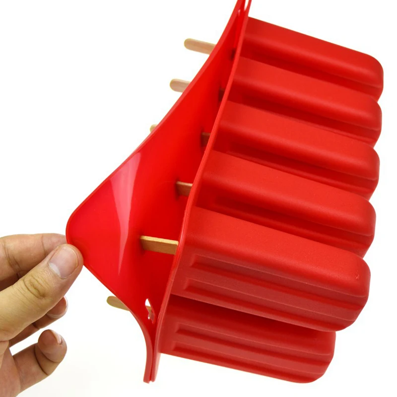 

Silica Gel Ice Cream Mould sicle Mold Ice Tray Puck sicle Mold Ice Cream 10 with Silicone Mold