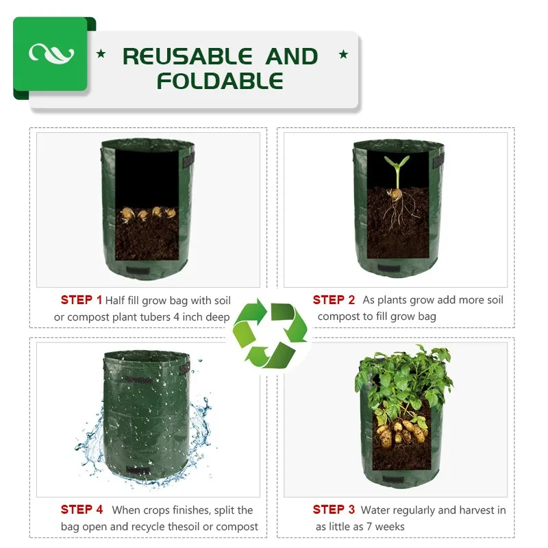 Полиэтиленовый мешок для посадки картофеля выращивания томатов овощей растений