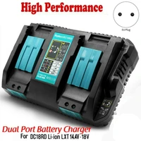dc18rd rapid li ion battery charger dual usb charging port 6a 14 4v 18v for makita bl1415 bl1430 bl1815 bl1830 eu plug