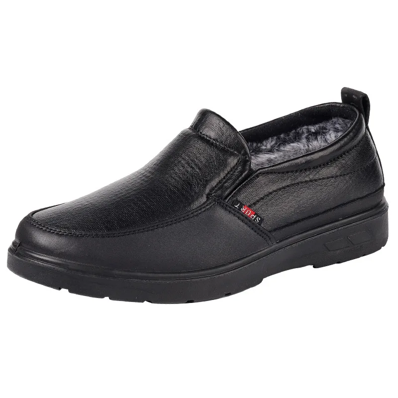 

Shoes For Men High Quality Safety Shoes Plush Fur Men Boots Non-Slip Men's Snow Boots Comfortable Large Size Botas Mujer