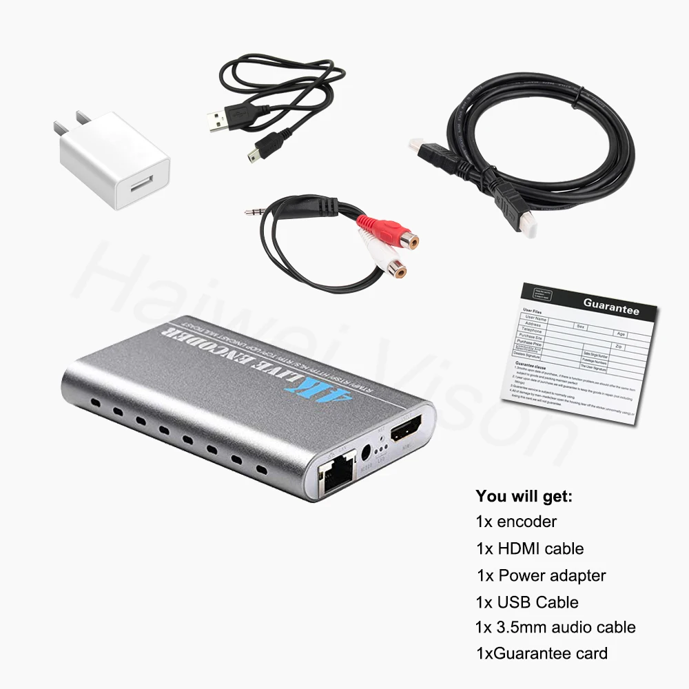 HWCODEC K1 H.265 4K 3840*2160 HDMI аудио и видео кодировщик с TF/sd картой записывающее приложение