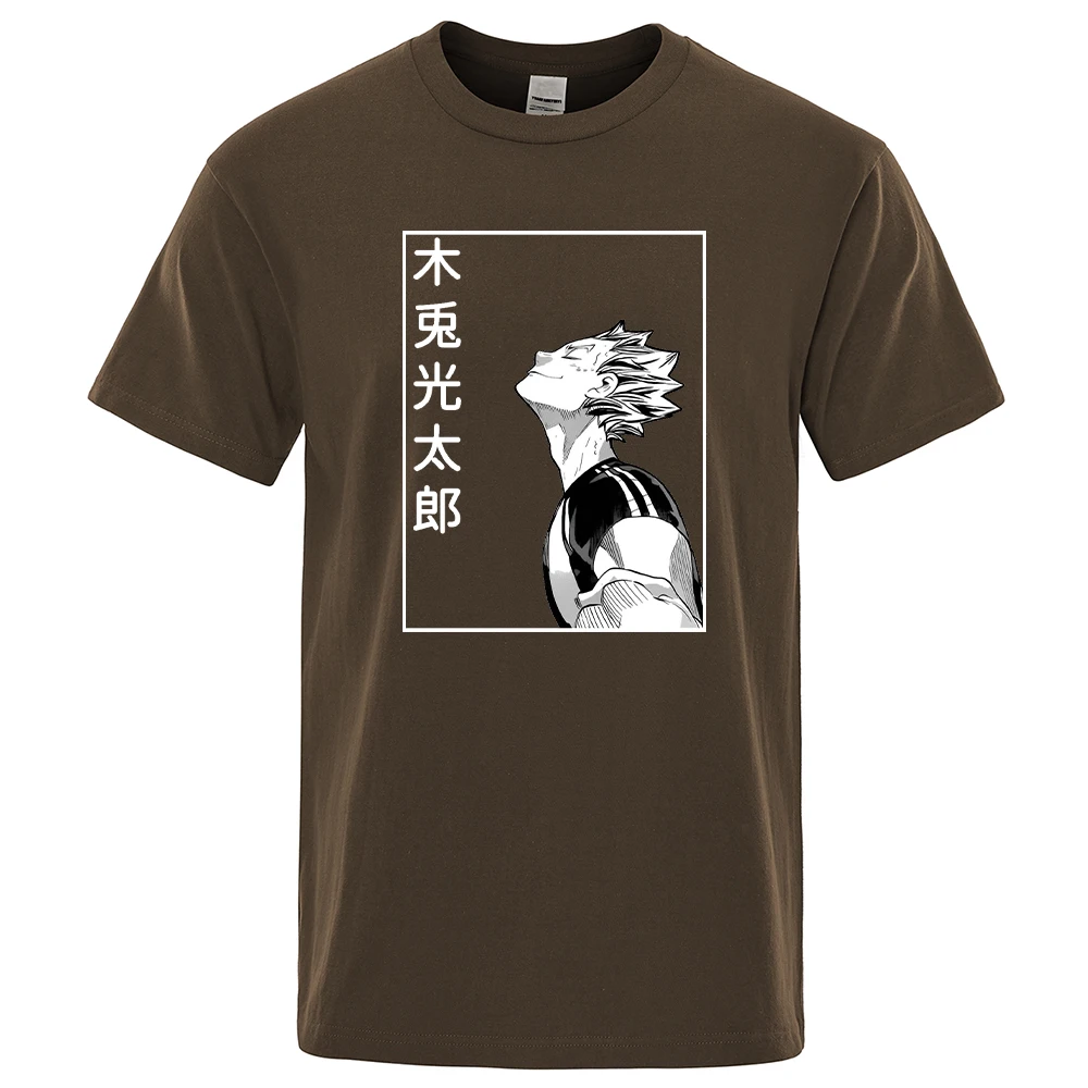 

Fashion Casual T Shirt Male Bokuto Koutarou Comics Jujutsu Kaisen Print Tee Cool Comfortable T-Shirt Vogue Crewneck Men Tshirts