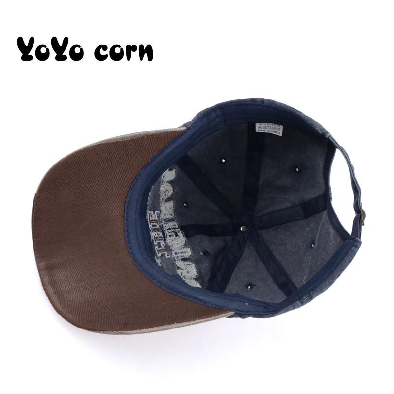 YOYOCORN, Хит, Ретро стиль, вареная бейсболка, облегающая Кепка, Снэпбэк Кепка для мужчин, женщин, Gorras, повседневная Кепка, с буквенным принтом, Черная кепка