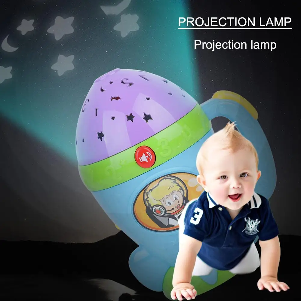 

Star Night Projector Flashlight Multi-function Music Playing Colored Light For Baby Sleep