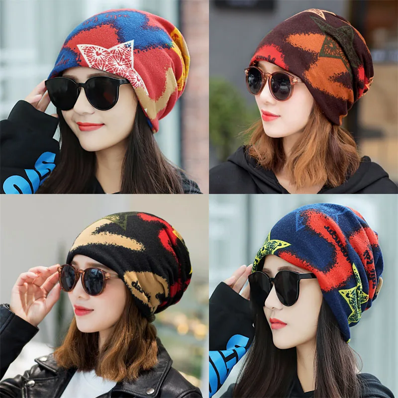 Женские шапки-бини сезон весна-зима хлопковая шапка модная Шапка-бини в стиле