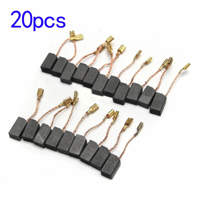 

Part Carbon Brushes Electric Drill Corrosion resistance Replacement 6*8*14mm 20pcs Durable