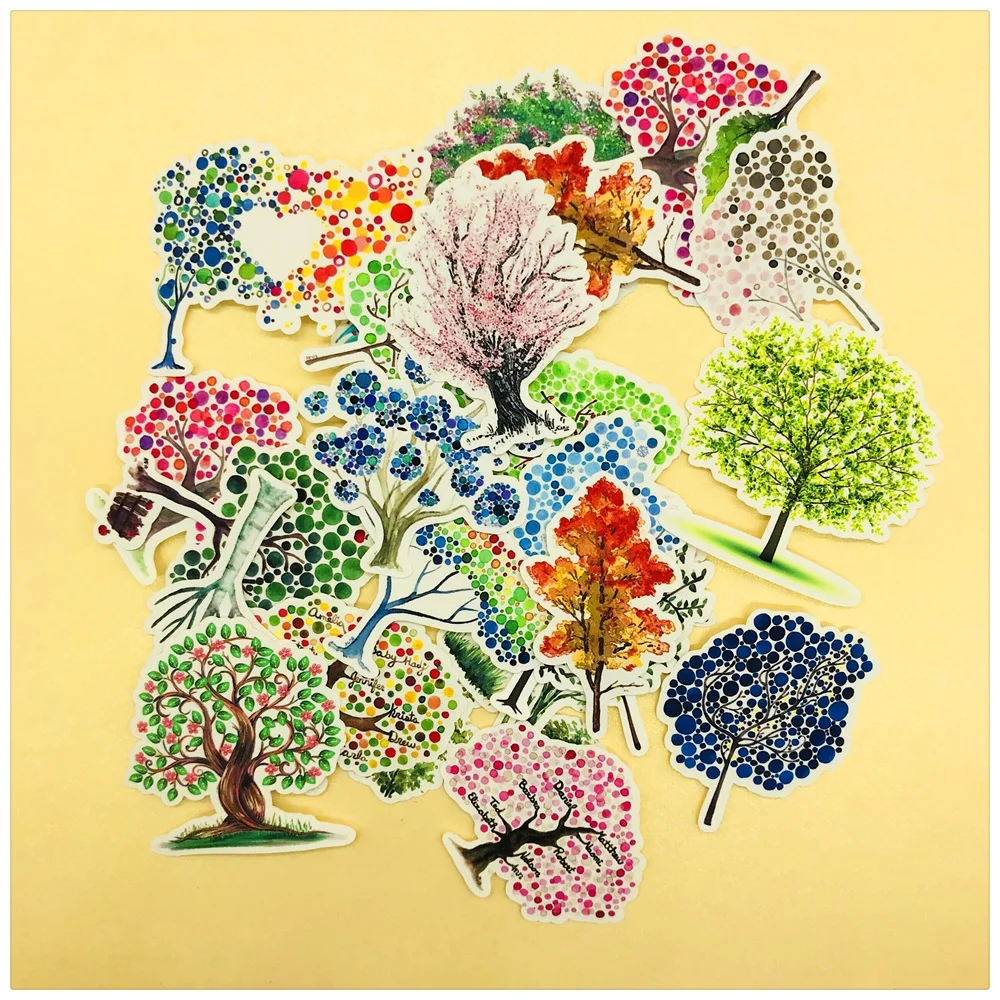 27 шт./упак. 2019 Винтаж саженцы деревьев стикер набор для скрапбукинга альбом мусор