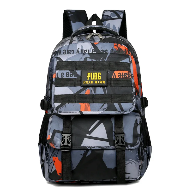 New Fashion Men's Backpack Lightweight Wear-resistant Material Multi-function Large Capacity Outdoor Leisure Travel Student Bag