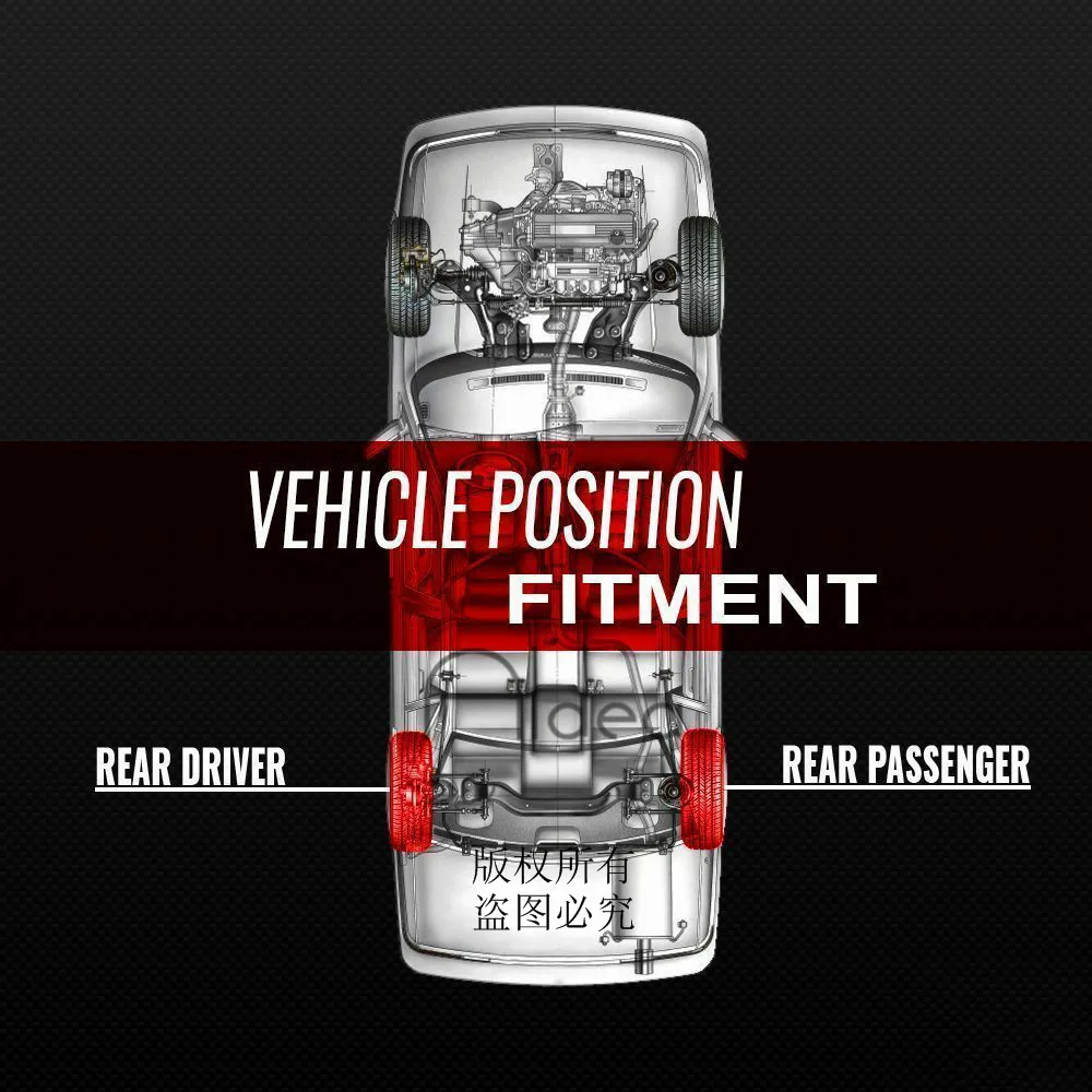 Задний левый и правый ударов для 2010-2012 Land Rover Range III L322 &amp Vogue (w/VDS) газа Давление шок