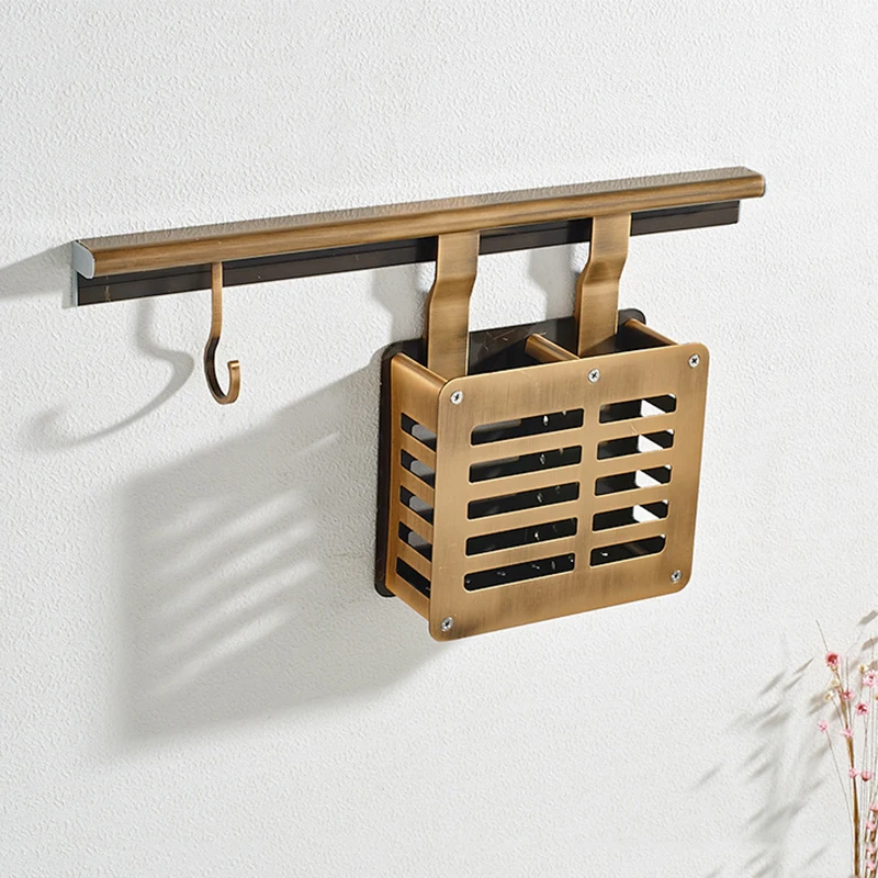 Многофункциональная кухонная настенная полка для кастрюль с крючками хранения
