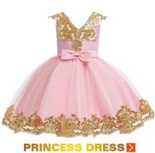 Flower Girls Dresses for Birthday Party Clothes Lace Pageant Baby Girls Sleeveless Princess Wedding Children Prom Gowns
