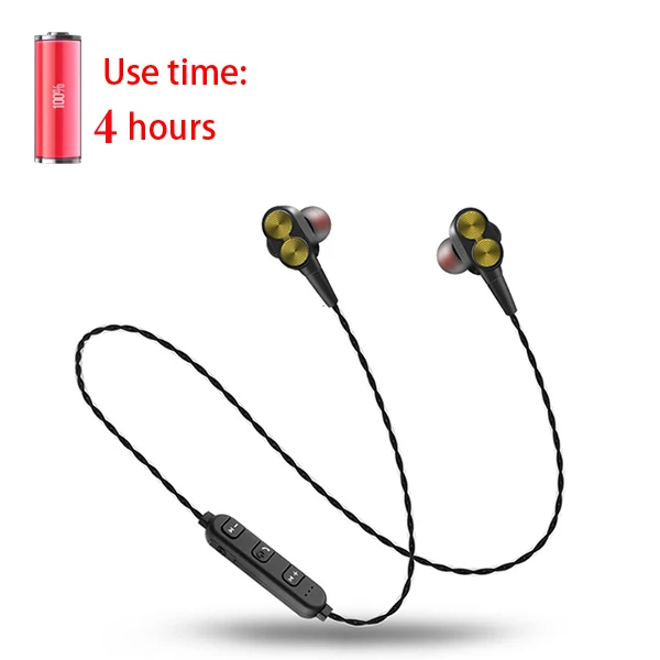 Gold CBAOOO, беспроводные наушники, Bluetooth, наушники, стерео, бас, спортивные, беспроводные наушники с микрофоном, Handfree, для iphone, телефона, xiaomi - Цвет: Gold