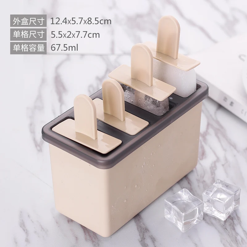 4 ячейки DIY Форма Для Мороженого Эскимо формы десерт многоразовая форма