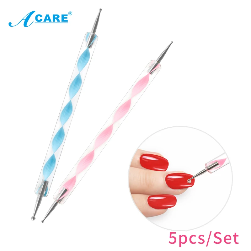 Набор УФ-гель ACARE для рисования ногтей 5 шт. точечная ручка акриловая стразы