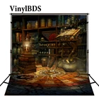 Винилбдс фоны для фотографии волшебная свеча банка череп fundo fotografia Хэллоуин фоны для фотостудии цифровой